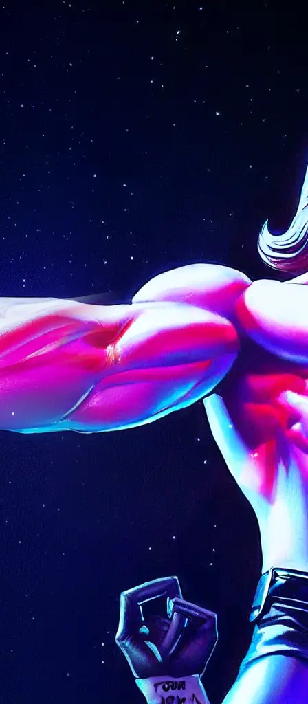 tom of finland justice league, a scene from the Infinite Tapestry endless AI painting