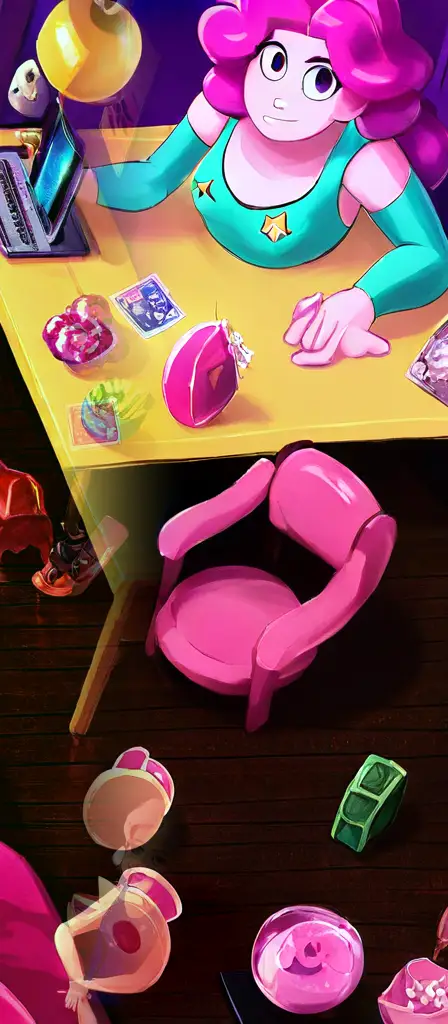 steven universe, a scene from the Infinite Tapestry endless AI painting