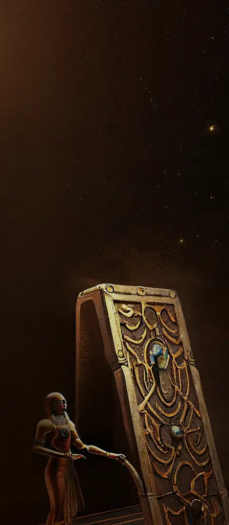 ancient egyptian fusion reactor, a scene from the Infinite Tapestry endless AI painting