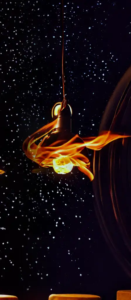Fiery wind tunnel, a scene from the Infinite Tapestry endless AI painting