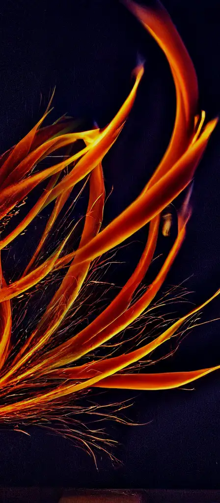 Fiery wind tunnel, a scene from the Infinite Tapestry endless AI painting