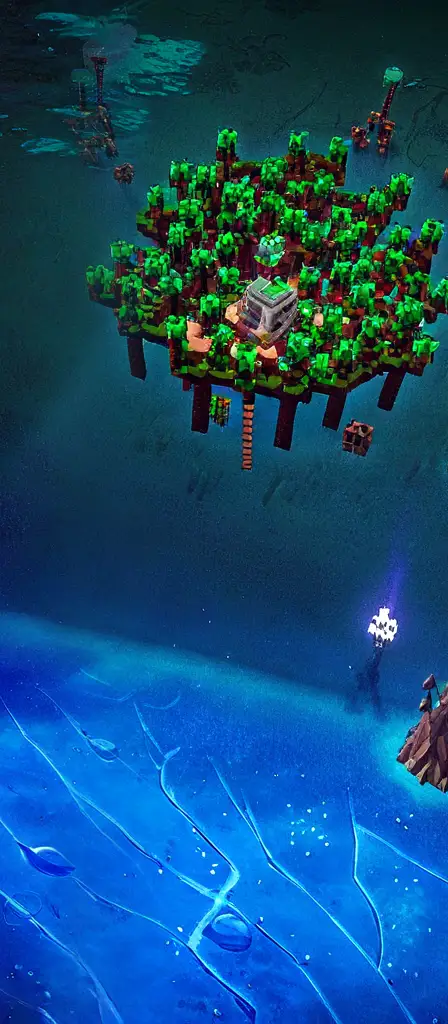 Minecraft world, plains biome, tons of creepers Steve is fighting them aerial view from the sky, a scene from the Infinite Tapestry endless AI painting