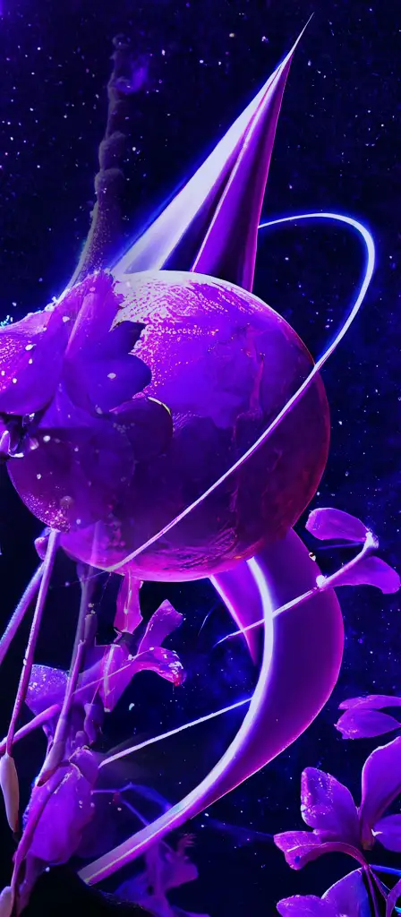 Outer space civilization, a scene from the Infinite Tapestry endless AI painting
