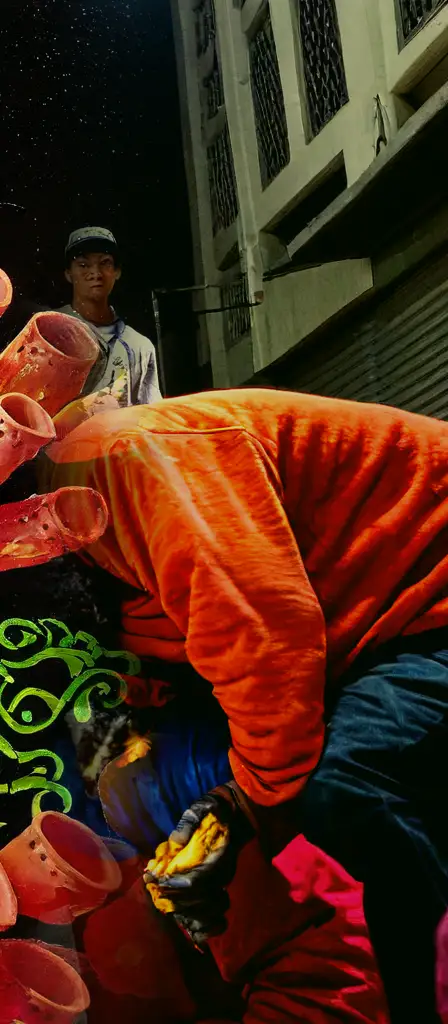 New scene: streets of los angeles, homeless black guys, people throwing poo on each other like monkeys. Yakubian-style…, a scene from the Infinite Tapestry endless AI painting