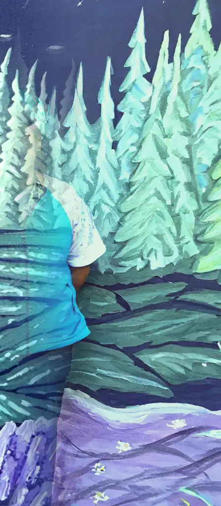 Mia kahlifa inside of a zoo, a scene from the Infinite Tapestry endless AI painting