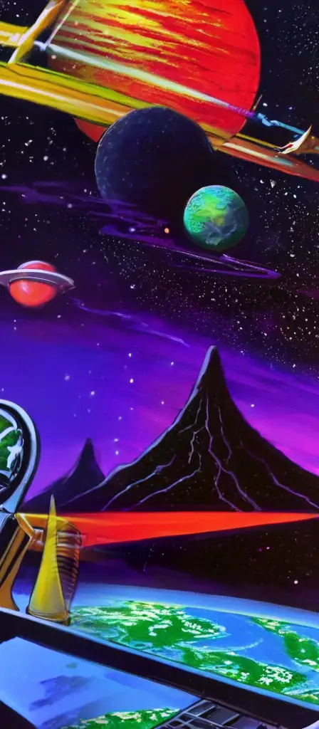 Inspired by this image, a scene from the Infinite Tapestry endless AI painting